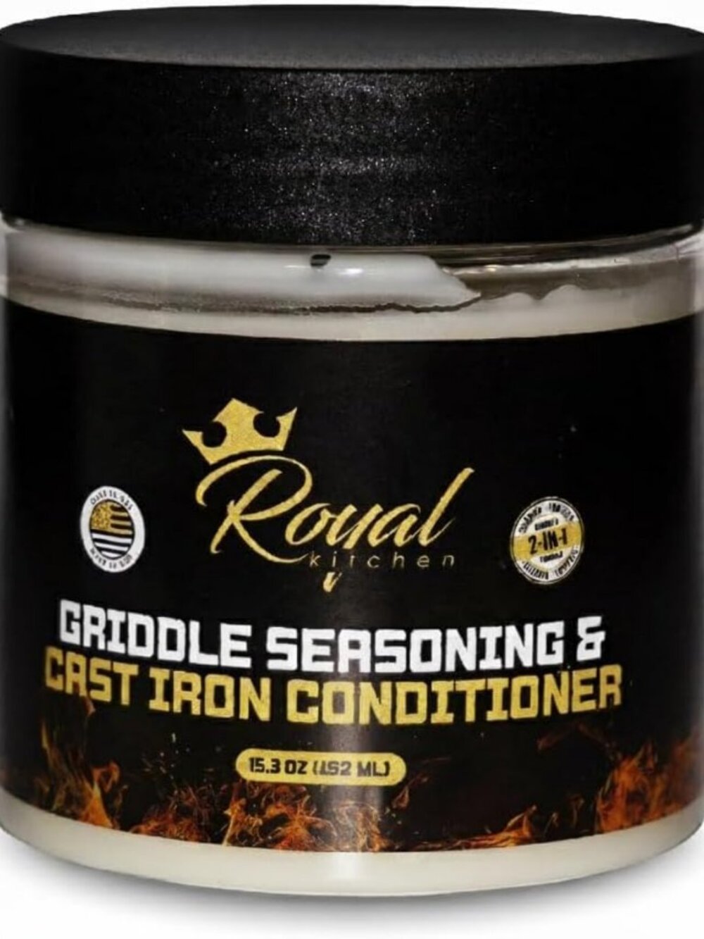 2-IN-1 Cast Iron & Carbon Steel Conditioner | Restores & Protects Cookware, Food